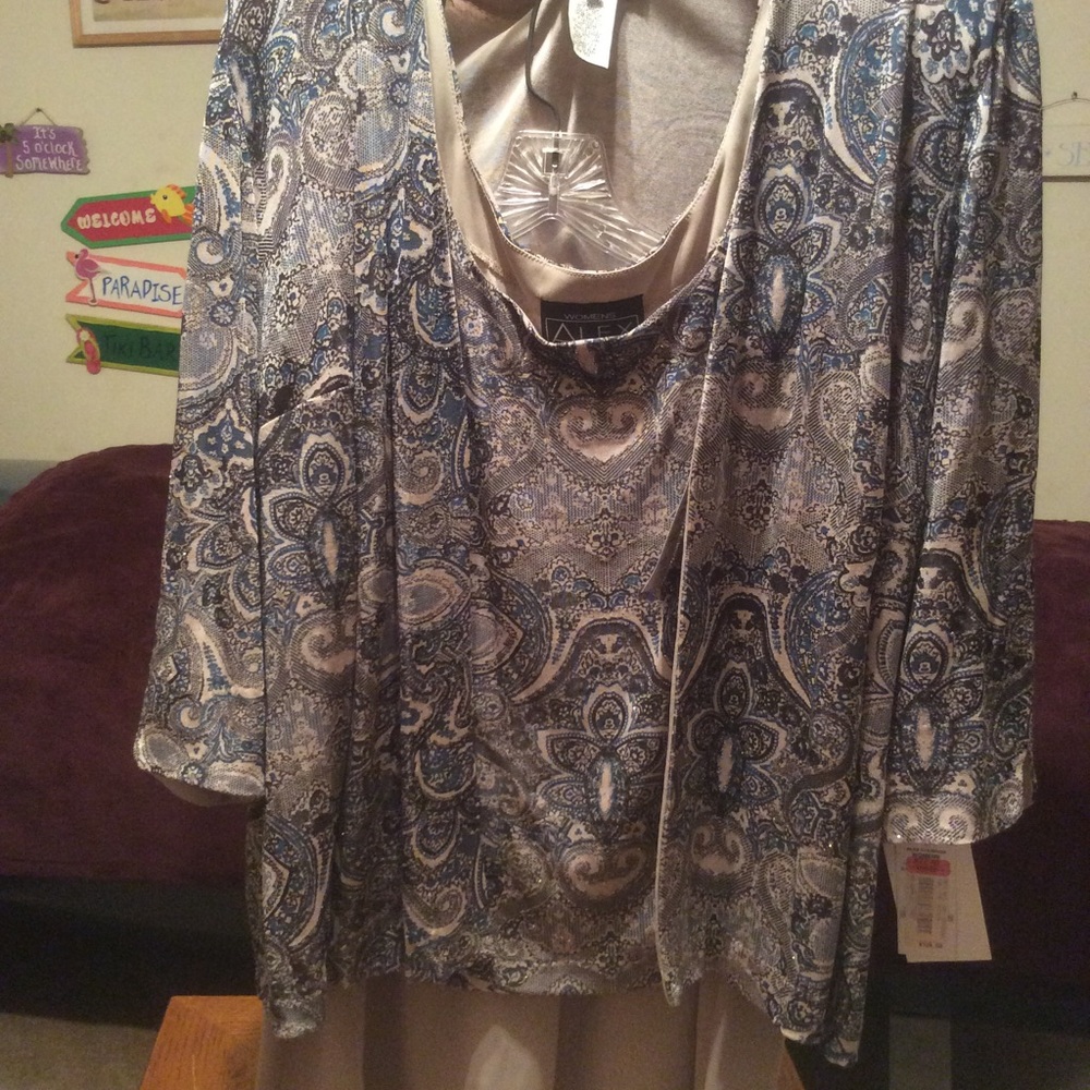 NWT Alex size 1X 3 piece set